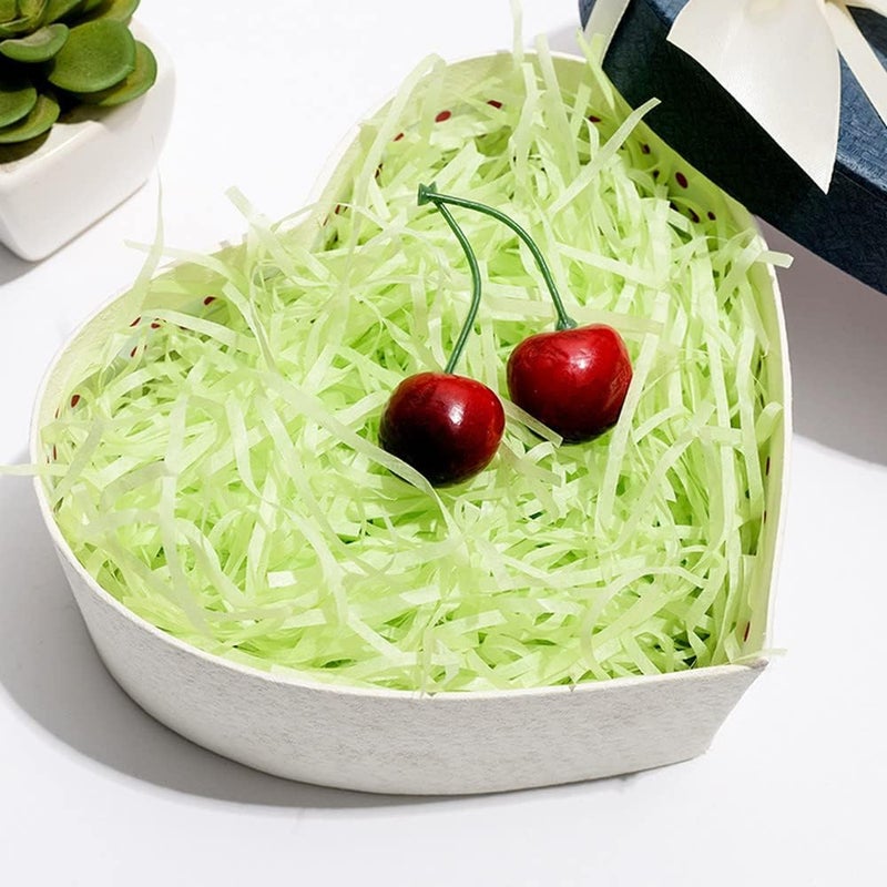 JINZOFLY Easter Grass, 100g Shredded Paper for Gift Box, Crinkle Cut Paper Shred Filler for Gift Wrapping & Basket Filling(Light Green) - Image 3